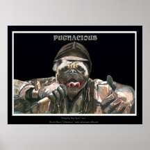 poster de la diversión del perrito del Rap-cantant