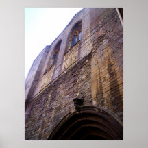 Poster de la entrada de la abadía de Tewkesbury