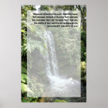 Poster de la escritura de Juan 4-13,14, versión B