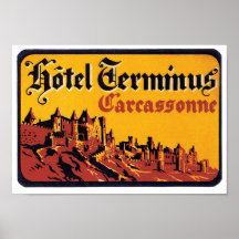 Poster de la etiqueta de Ferminus del hotel