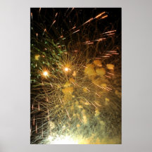 Poster de la exhibición de los fuegos artificiales