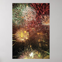 Poster de la exhibición de los fuegos artificiales