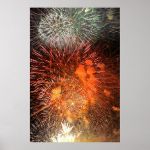 Poster de la exhibición de los fuegos artificiales
