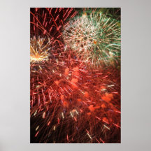 Poster de la exhibición de los fuegos artificiales