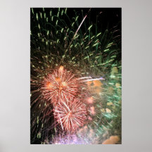Poster de la exhibición de los fuegos artificiales