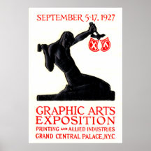 Poster de la expo de 1927 artes gráficos