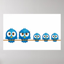 Poster de la familia del gorjeo