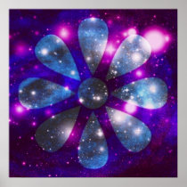 Poster de la flor del espacio posters