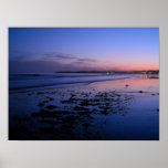 Poster de la fotografía de la playa de la puesta d