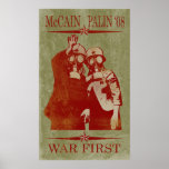 Poster de la guerra de McCain Palin primer