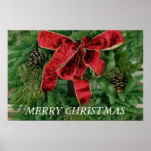 Poster de la guirnalda de las Felices Navidad