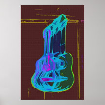 Poster de la guitarra - 001