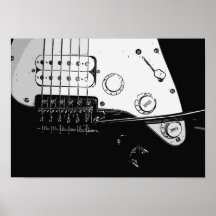 Poster de la guitarra eléctrica