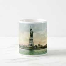 Poster de la libertad del vintage "estatua". Nueva Tazas De Café