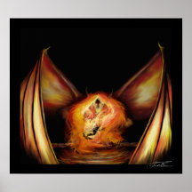 Poster de la luz de un fuego (ENORME)