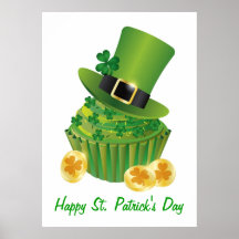 Poster de la magdalena del día de St Patrick