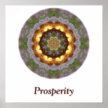 Poster de la mandala de la prosperidad
