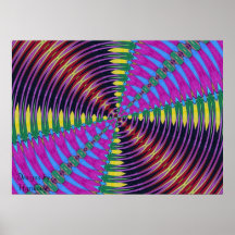 Poster de la mariposa de Kalidescope pequeño