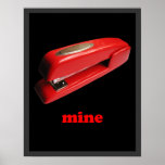 Poster de la mina de la grapadora
