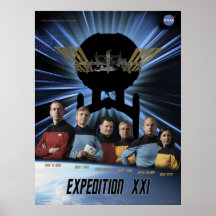 Poster de la misión de la expedición 21 del ISS