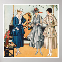 Poster de la moda del vintage