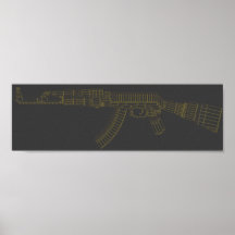 Poster de la munición de Ak