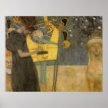 Poster de la música del ~ de Gustavo Klimt