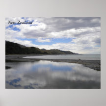 Poster de la naturaleza de Nueva Zelanda