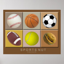 Poster de la nuez de los deportes
