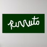 Poster de la pared de la pizarra $18,95 de Rizzuto