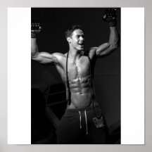 Poster de la pared del gimnasio de la victoria y d
