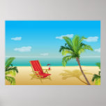 Poster de la partida del paraíso de la playa