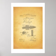 Poster de la patente de los E.E.U.U. de la pesca c