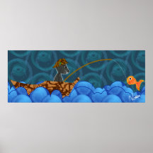 Poster de la pesca del gato