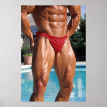 Poster de la pierna del Bodybuilder