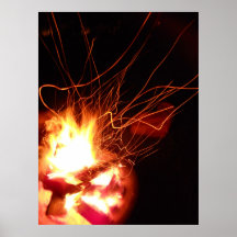 Poster de la pintura del fuego