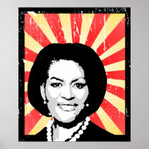 POSTER DE LA PROPAGANDA DE MICHELLE OBAMA posters