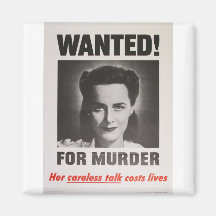 Poster de la propaganda "querido para el asesinato imán de frigorifico