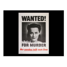 Poster de la propaganda "querido para el asesinato postales