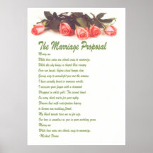 Poster de la propuesta de matrimonio