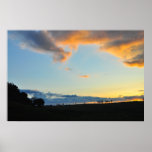 Poster de la puesta del sol