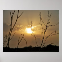 Poster de la puesta del sol