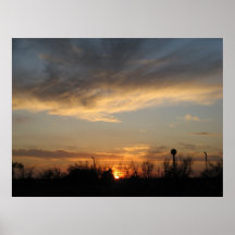 Poster de la puesta del sol
