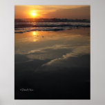 Poster de la puesta del sol en marzo