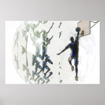 Poster de la refracción del baloncesto