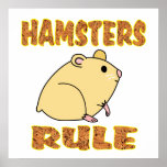Poster de la REGLA de los HÁMSTERES