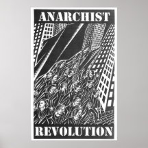 Poster de la revolución del anarquista
