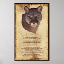 Poster de la sabiduría del nativo americano del le