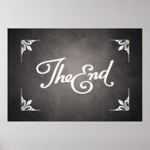 Poster de la tarjeta de título del final