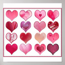 Poster de la tarjeta del día de San Valentín de di